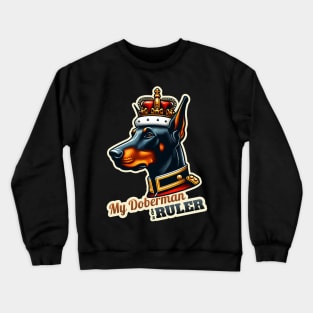 King Queen Doberman Crewneck Sweatshirt